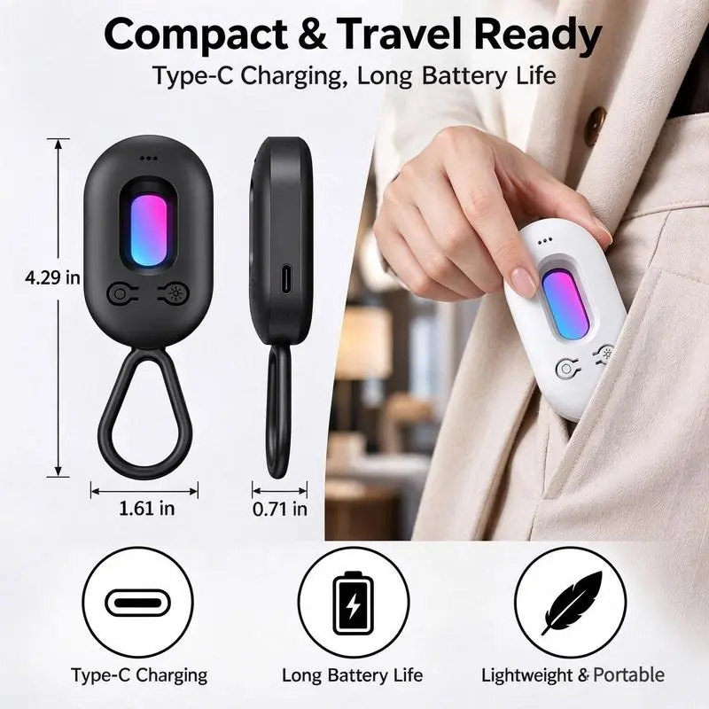 Portable Infrared Lens Finder and Vibration Alarm – White Duo source product image