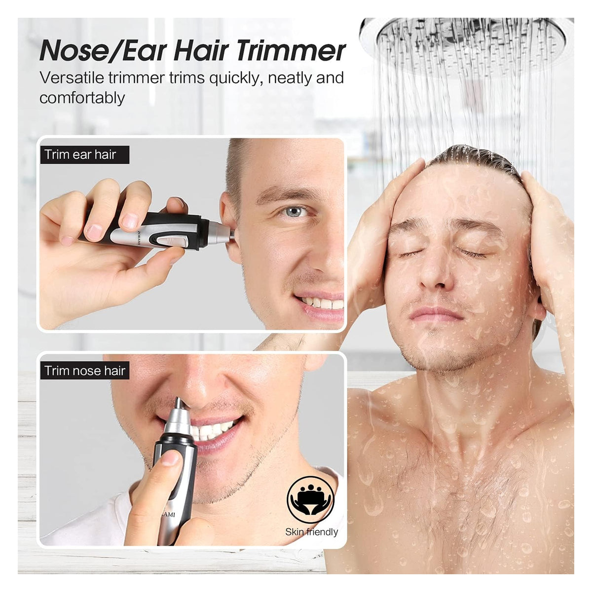 Ear and Nose Hair Trimmer Clipper - 2026 Professional Painless Eyebrow & Facial Hair Trimmer for Men Women,Battery-Opera original product photo