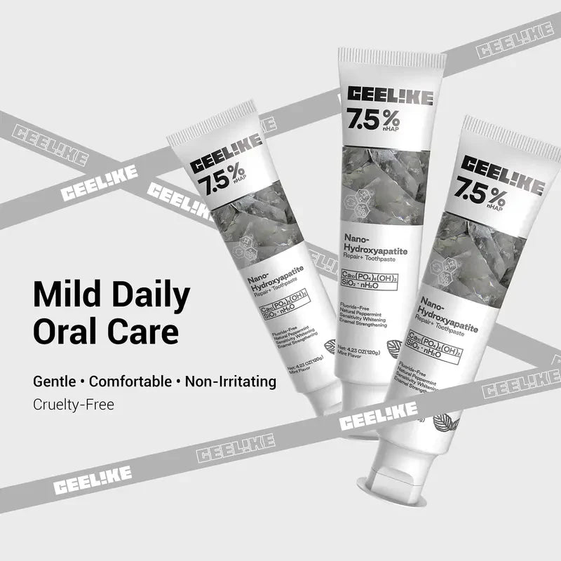CEELIKE 7.5% Nano-Hydroxyapatite Toothpaste – Matching Duo – product view