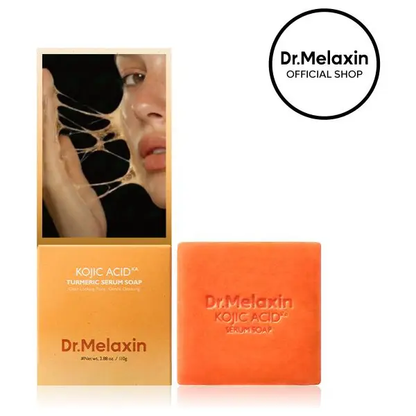 Dr.Melaxin Kojic Acid Turmeric Serum Soap Duo source product image