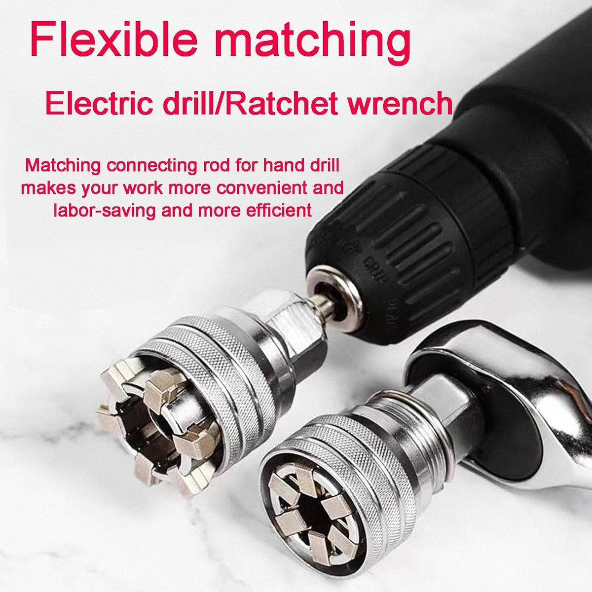 Adjustable Universal Socket & Adapter Set — 2 Kits — original product view 5