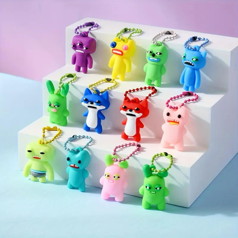 Cute Monster Mini Keychains – Forty-Eight-Piece Bundle original product photo