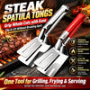 Stainless Steel BBQ Spatula Tongs — 4 Pieces