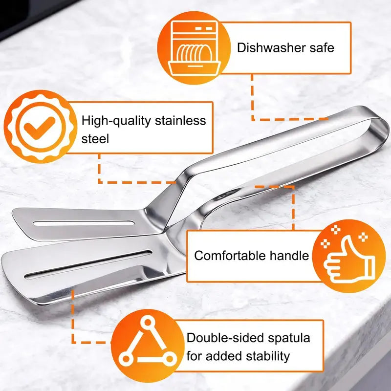 Original stainless steel spatula tongs photo 5