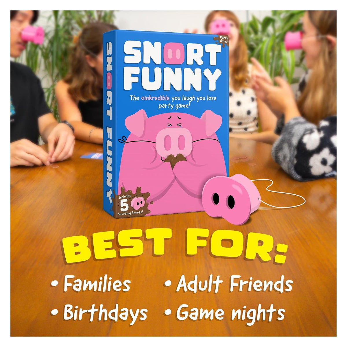 Snort Funny Laugh-You-Lose Family Party Game original product photo