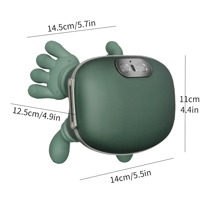 Cordless 4D Neck and Shoulder Massager with Heat – Green source product image