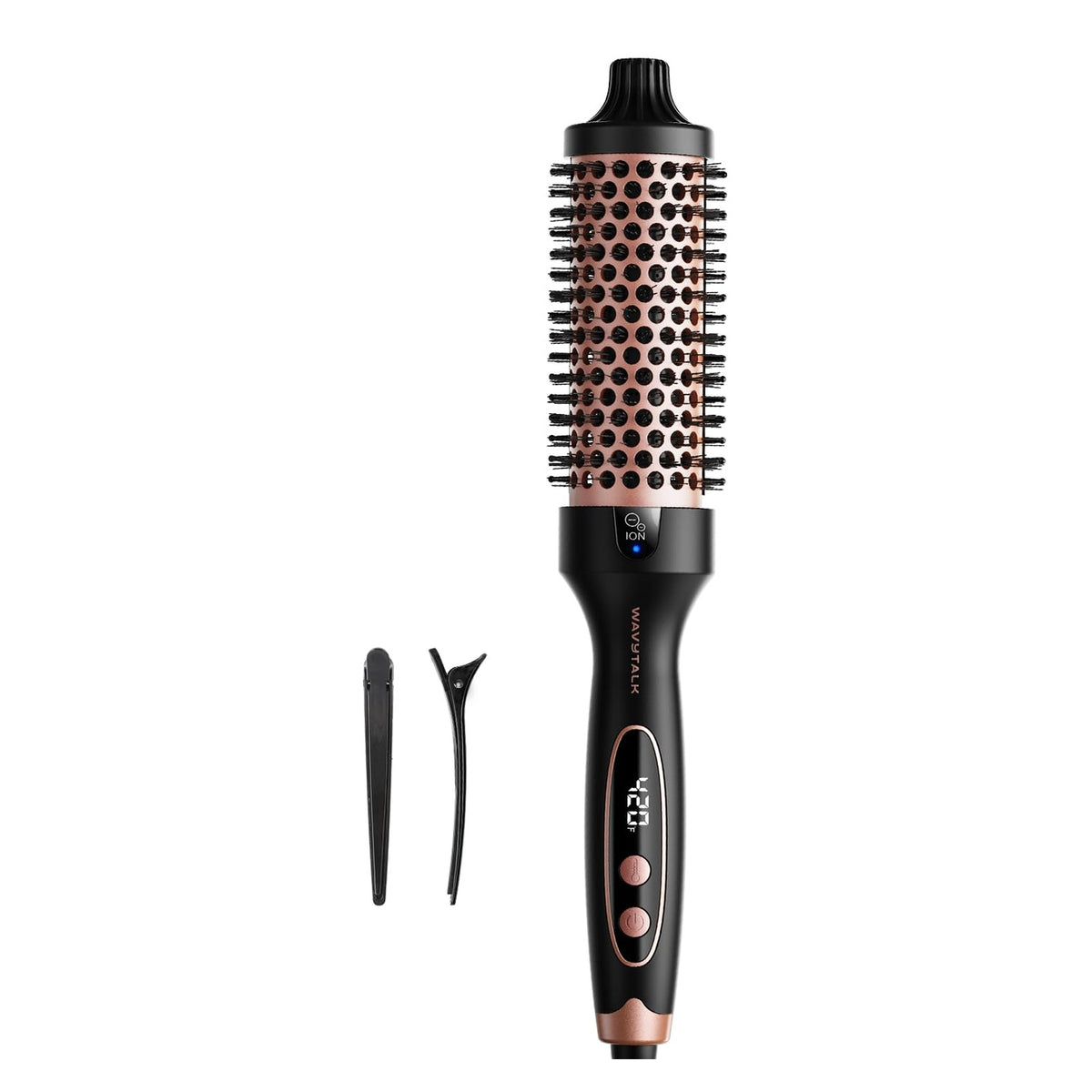 Wavytalk 1.5-Inch Thermal Round Brush - Rose Pink
