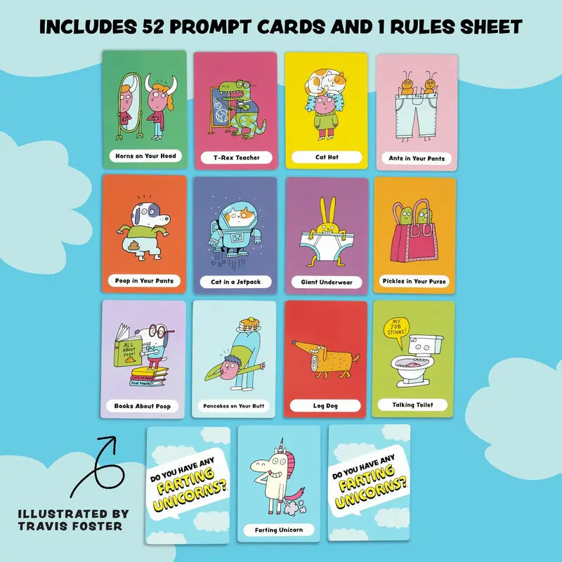 Farting Unicorns Go Fish Card Games – Two-Game Bundle original product photo