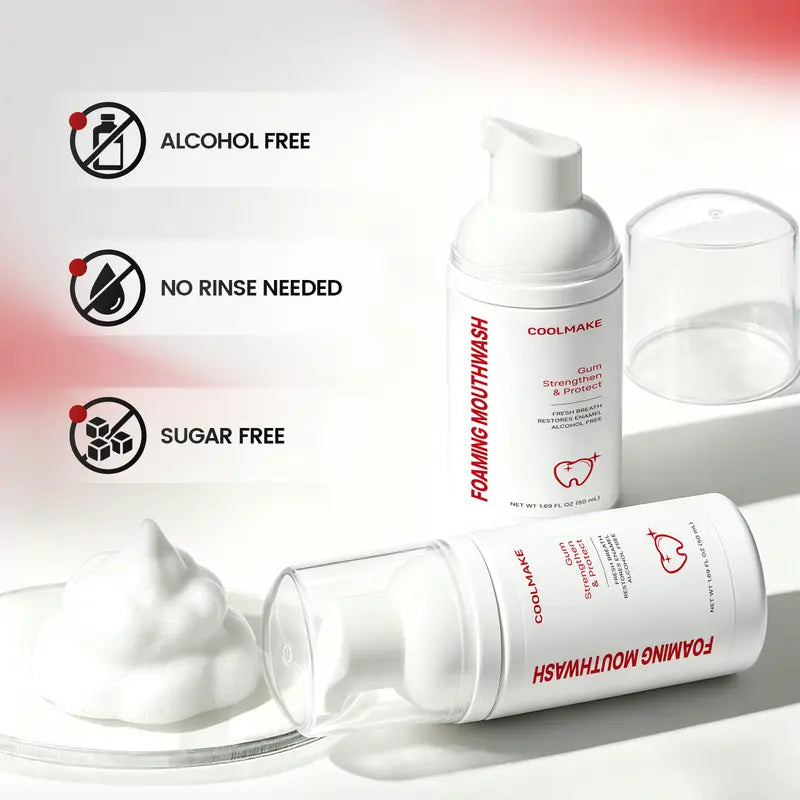 COOLMAKE Foaming Mouthwash – Two Bottles – product view