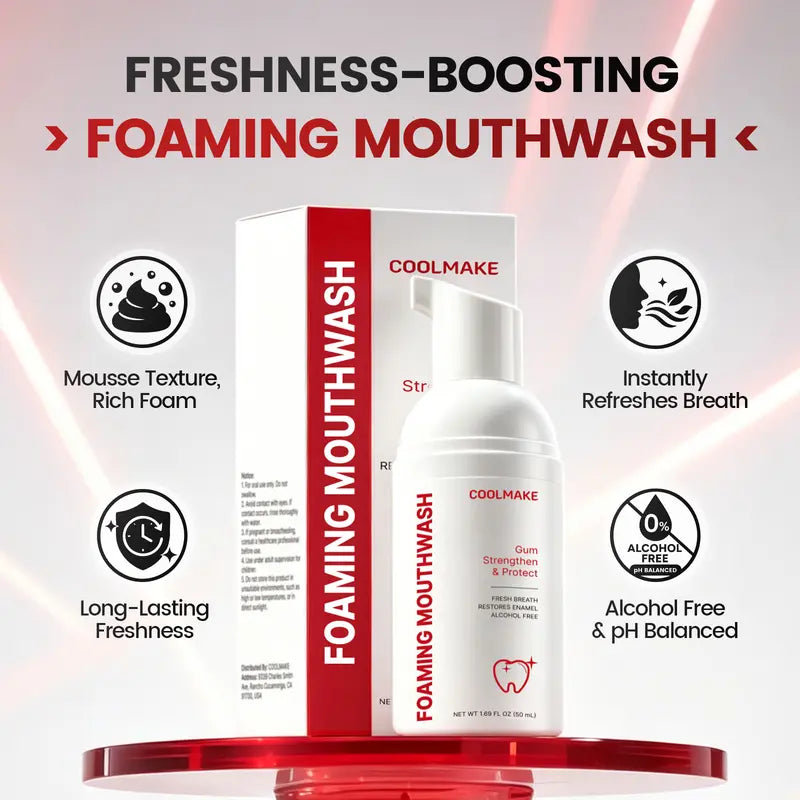 COOLMAKE Foaming Mouthwash – Two Bottles – product view