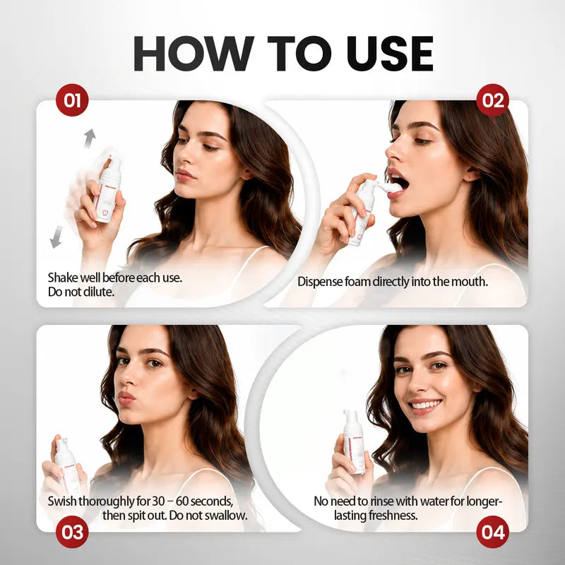 COOLMAKE Foaming Mouthwash – Two Bottles – product view