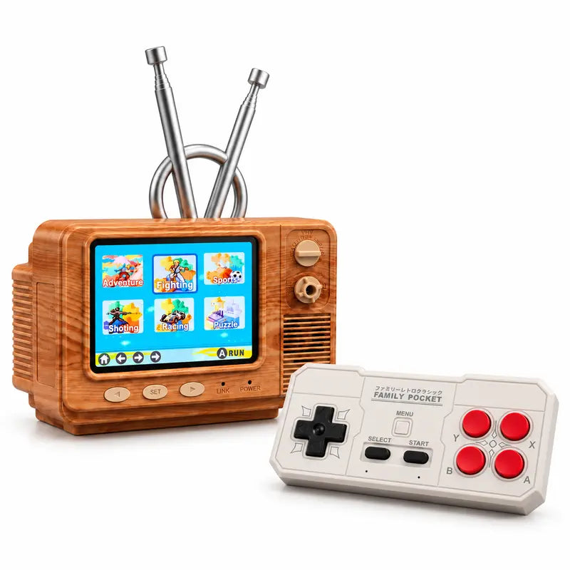 PYBGE GV300 Retro Game Console – brown