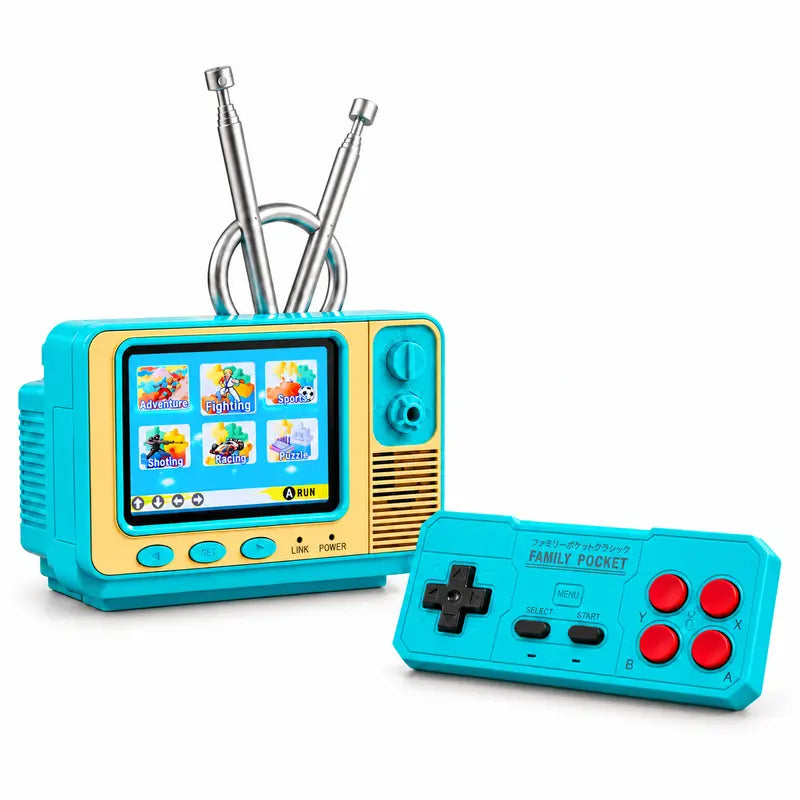 PYBGE GV300 Retro Game Console – BLUE