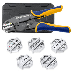 haisstronica 6PCS Crimping Tool Set, Interchangeable Terminal Dies original product photo