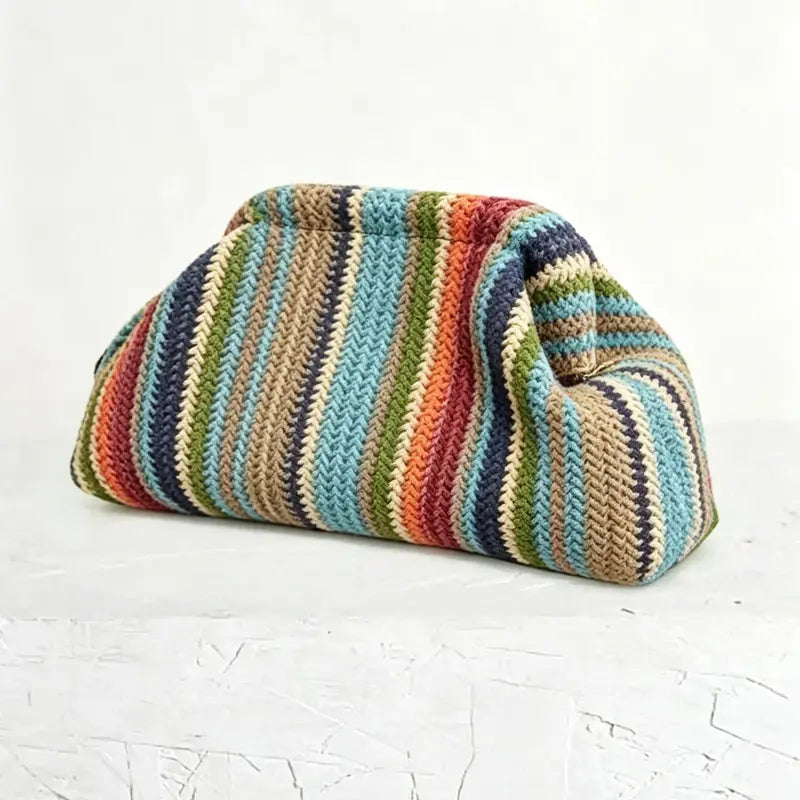 Soft Retro Cloud Clutch Bag — Multicolor1
