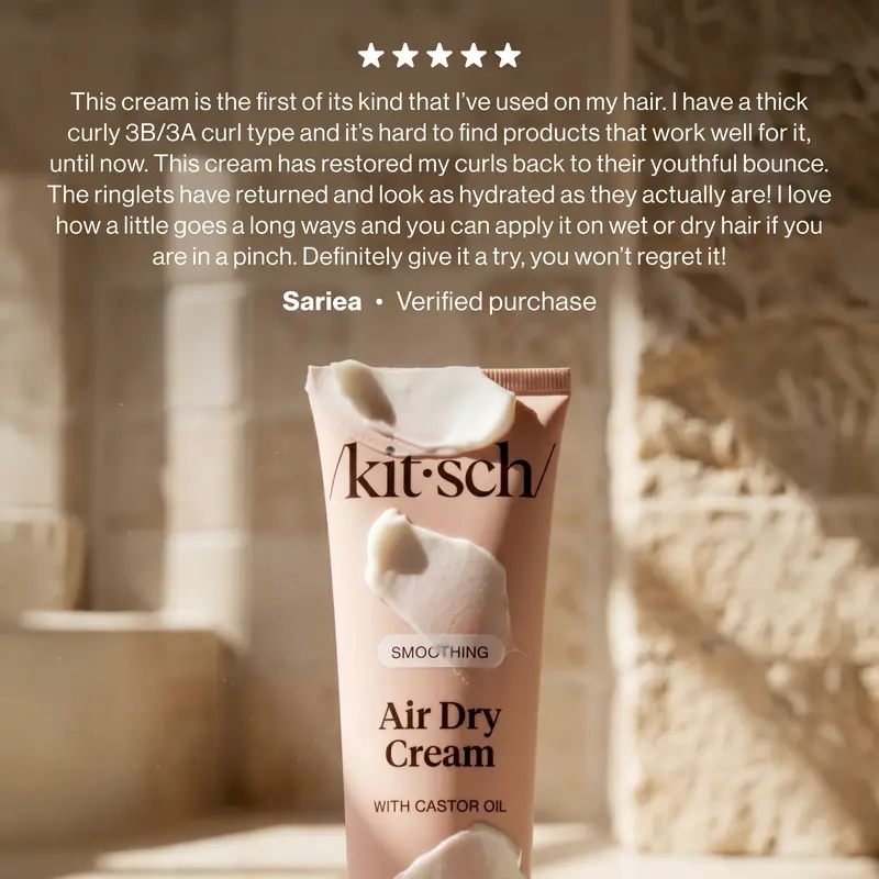 Kitsch Smoothing Air Dry Cream – 148 ml Duo source product image