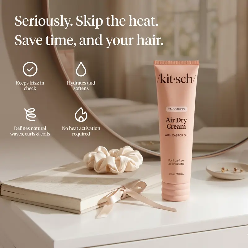 Kitsch Smoothing Air Dry Cream – 148 ml Duo source product image