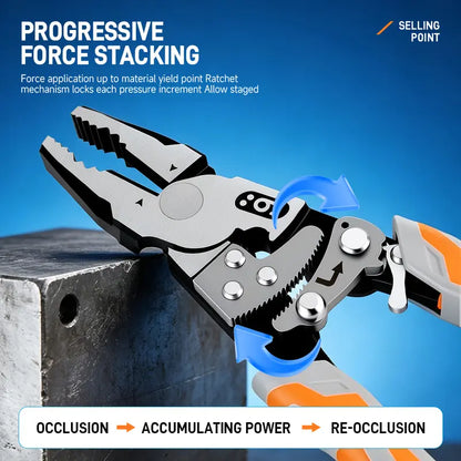 LOZLIN Self-Locking Ratchet Pliers – product view