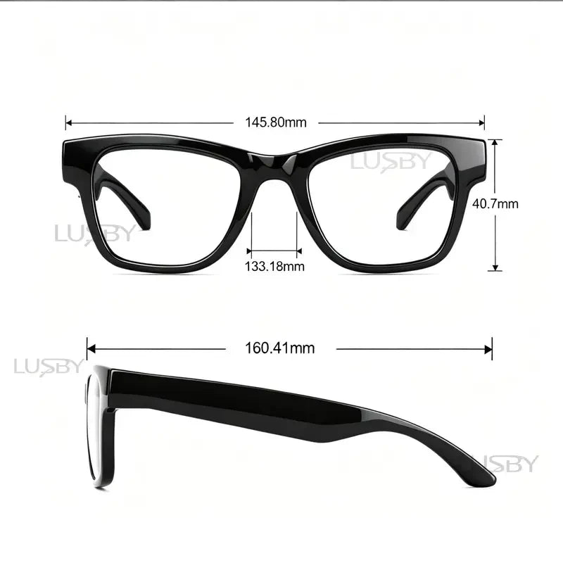 LUSBY Bluetooth Audio Glasses – Without AI – product view