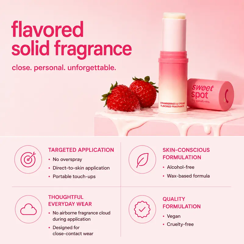 Sweetums Sweet Spot Strawberries & Cream Solid Fragrance Duo source product image