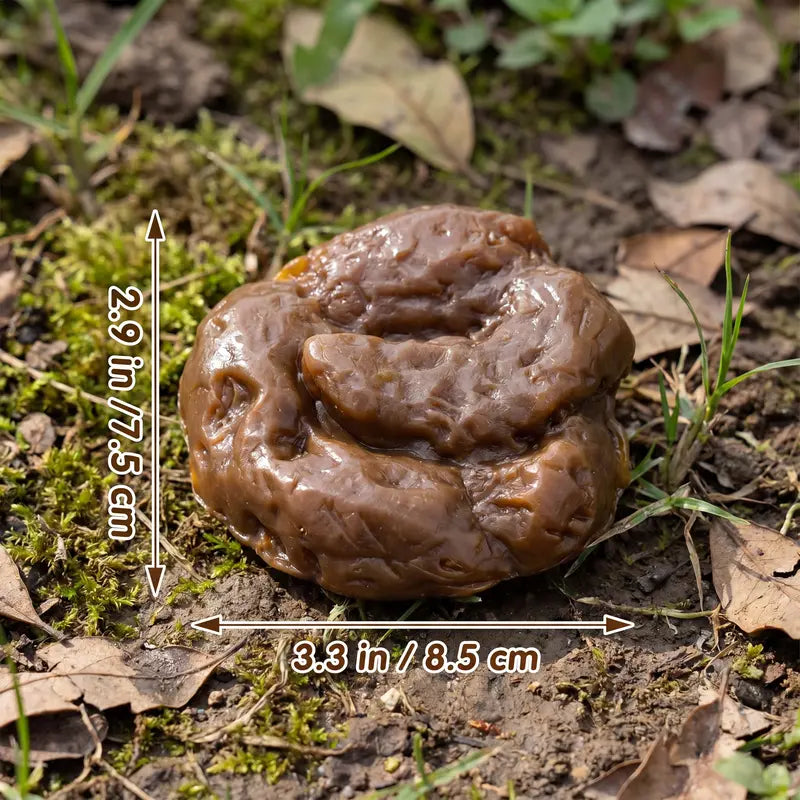 Gejoy Fake Poop 7/8 Pcs Realistic Prank Poop Props Brown Soft Poop Fun Party Supplies Prank Games with Friends Family Classmates Fake Turd Gifts Perfect for Office Pranks Pet Pranks Birthday Funny Gift for Father's Day original gallery 9