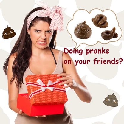 Gejoy Fake Poop 7/8 Pcs Realistic Prank Poop Props Brown Soft Poop Fun Party Supplies Prank Games with Friends Family Classmates Fake Turd Gifts Perfect for Office Pranks Pet Pranks Birthday Funny Gift for Father's Day original gallery 3