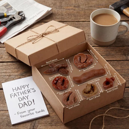 Gejoy Fake Poop 7/8 Pcs Realistic Prank Poop Props Brown Soft Poop Fun Party Supplies Prank Games with Friends Family Classmates Fake Turd Gifts Perfect for Office Pranks Pet Pranks Birthday Funny Gift for Father's Day original gallery 7