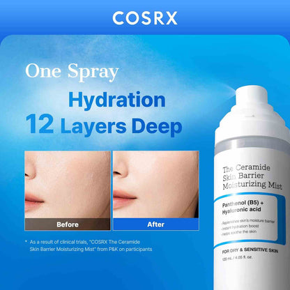 Instant Hydration Ceramide Face Mist for Sensitive Skin Barrier Repair | Buy 1 Get 1 Free