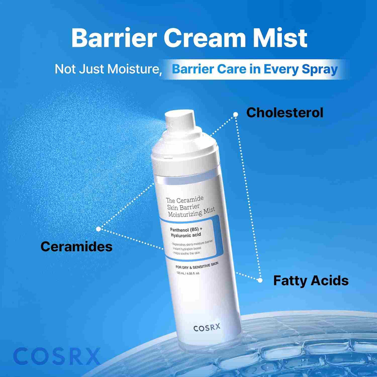 Instant Hydration Ceramide Face Mist for Sensitive Skin Barrier Repair | Buy 1 Get 1 Free