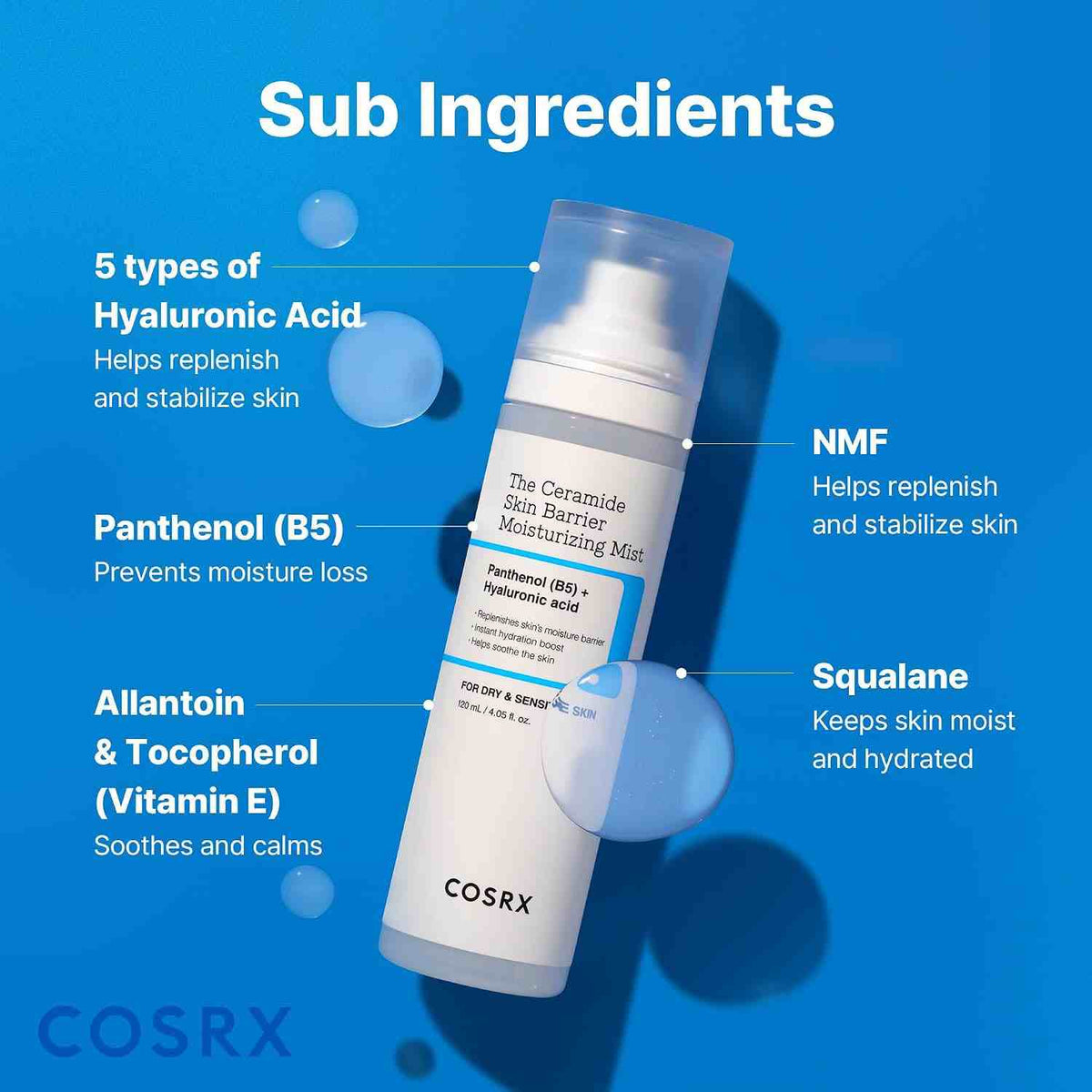 Instant Hydration Ceramide Face Mist for Sensitive Skin Barrier Repair | Buy 1 Get 1 Free