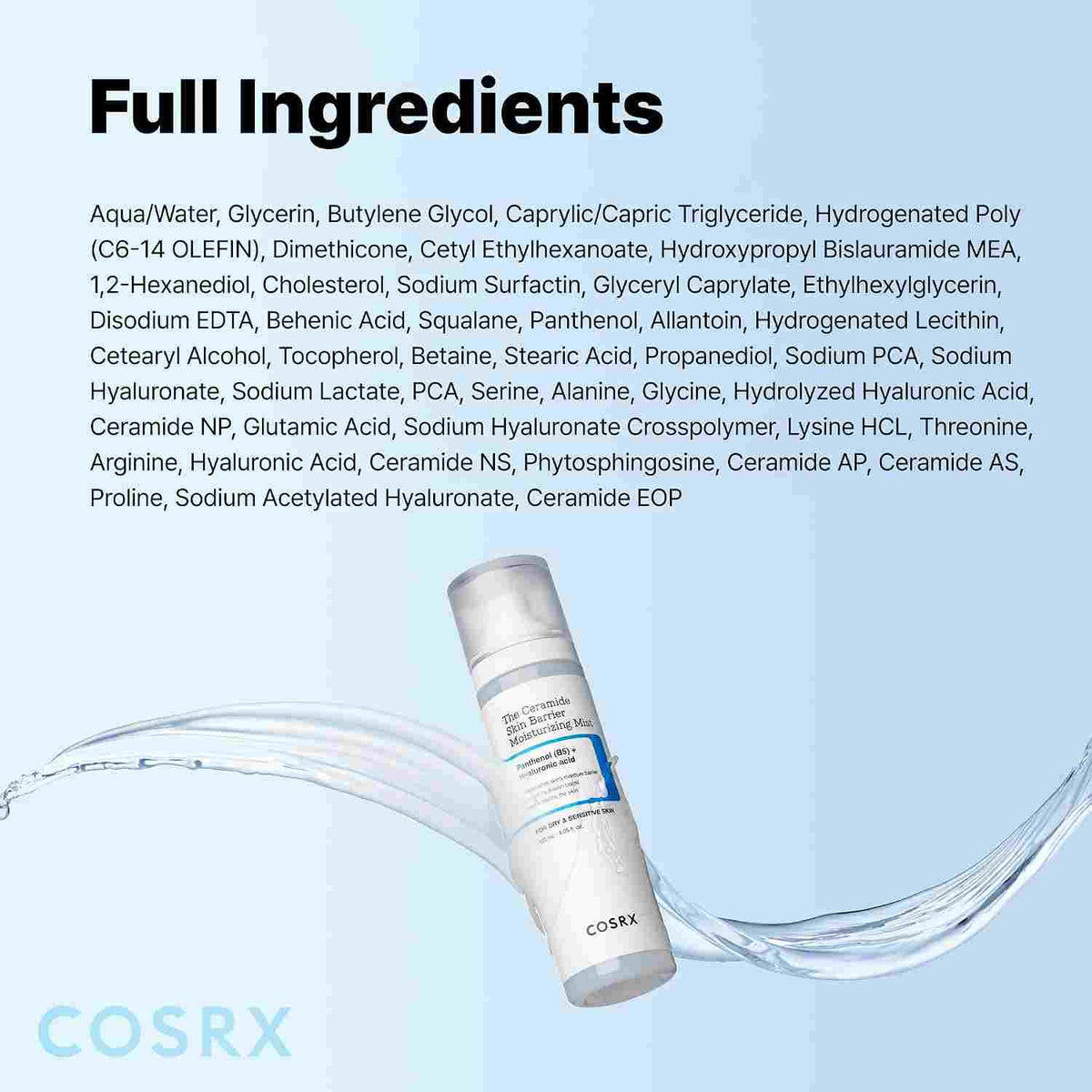 Instant Hydration Ceramide Face Mist for Sensitive Skin Barrier Repair | Buy 1 Get 1 Free