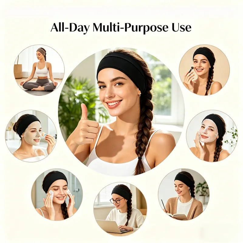 Non-Slip Elastic Sweat Bands for Active Women | Buy 1 Get 1 Free