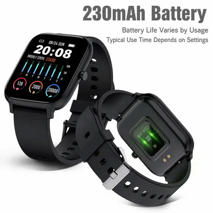 2.01" HD Full Touch Smartwatch for Fitness & Health Tracking