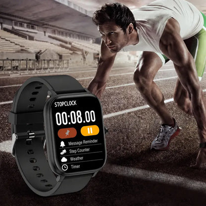 2.01" HD Full Touch Smartwatch for Fitness & Health Tracking