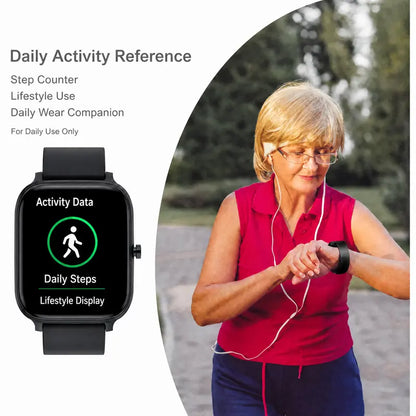 2.01" HD Full Touch Smartwatch for Fitness & Health Tracking