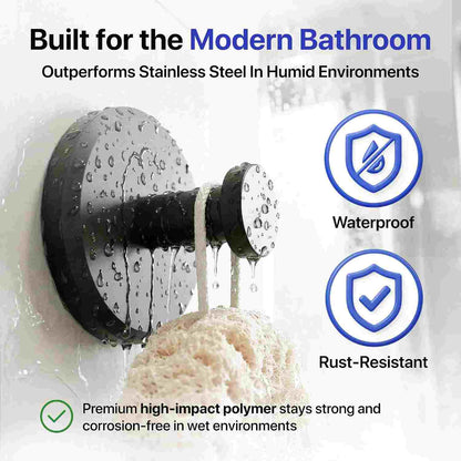 Heavy-Duty Drill-Free Suction Cup Wall Hooks for Bathroom & Shower | Buy one, get two free