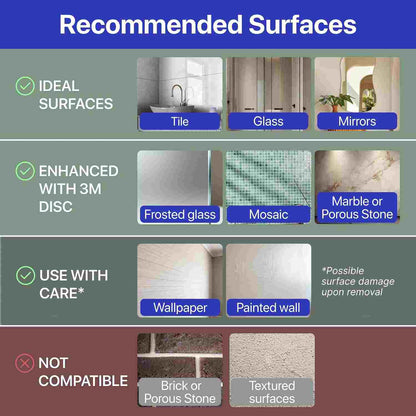 Heavy-Duty Drill-Free Suction Cup Wall Hooks for Bathroom & Shower | Buy one, get two free