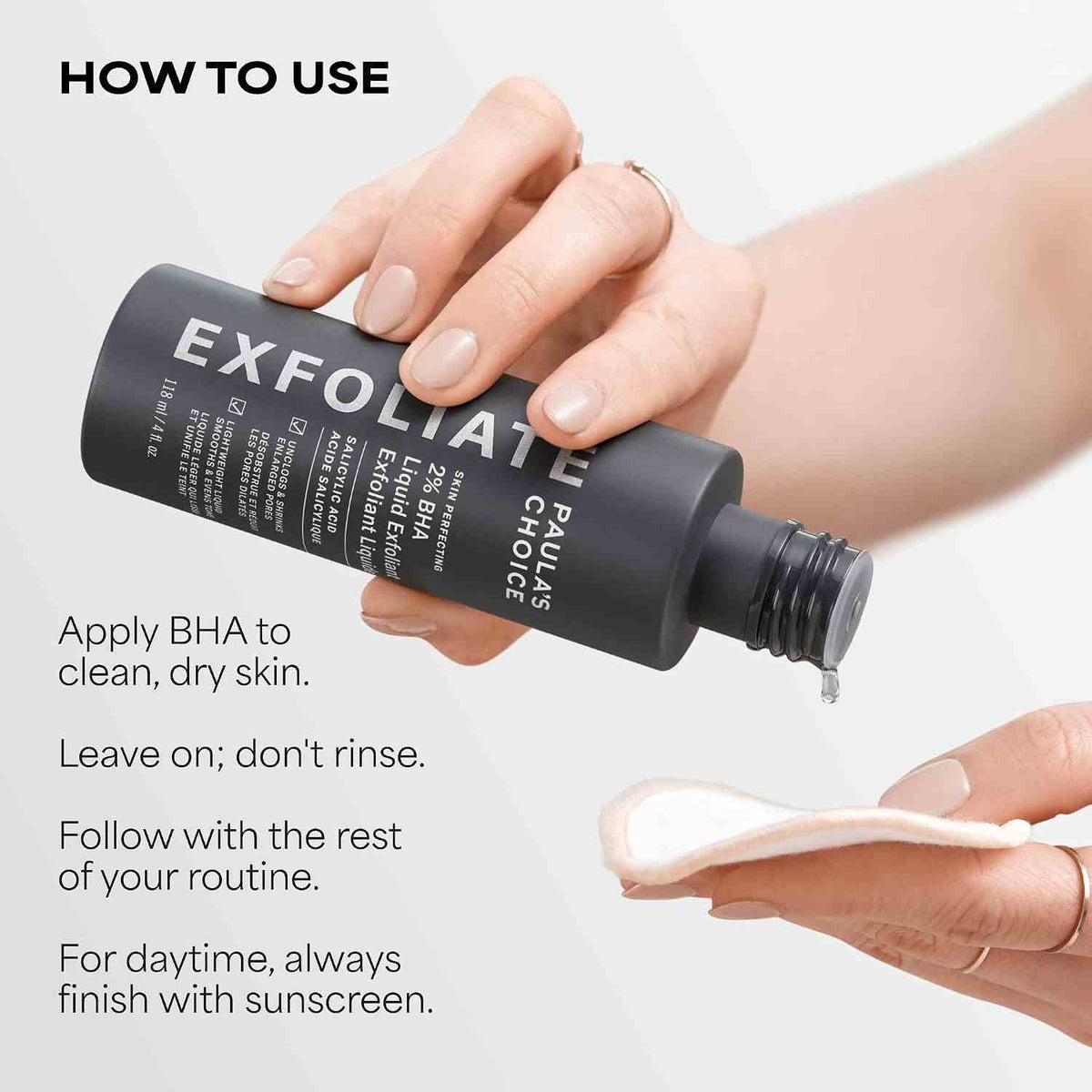 2% BHA Liquid Exfoliator – Unclog Pores & Smooth Skin Texture