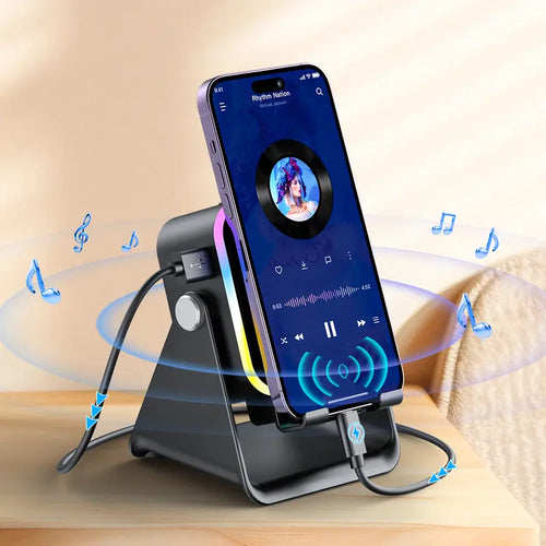 Instant Sensor Speaker Stand & Portable Power Bank – Place & Play Audio!