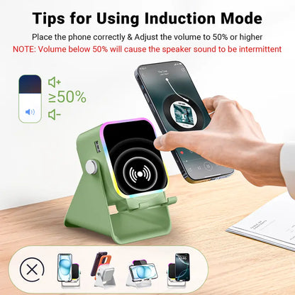 Instant Sensor Speaker Stand & Portable Power Bank – Place & Play Audio!