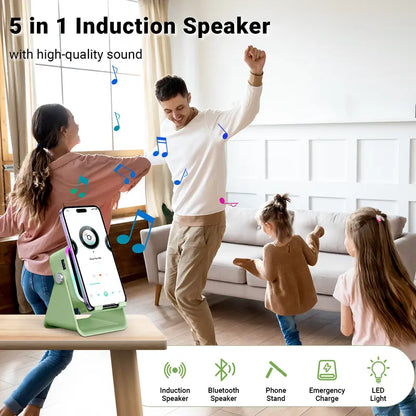 Instant Sensor Speaker Stand & Portable Power Bank – Place & Play Audio!