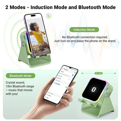 Instant Sensor Speaker Stand & Portable Power Bank – Place & Play Audio!