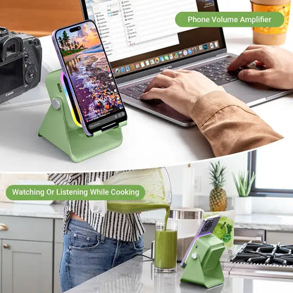 Instant Sensor Speaker Stand & Portable Power Bank – Place & Play Audio!