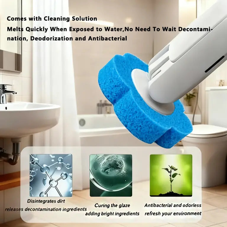 Ultimate Hygienic Toilet Cleaning: One Click, One Scrub, One Toss.